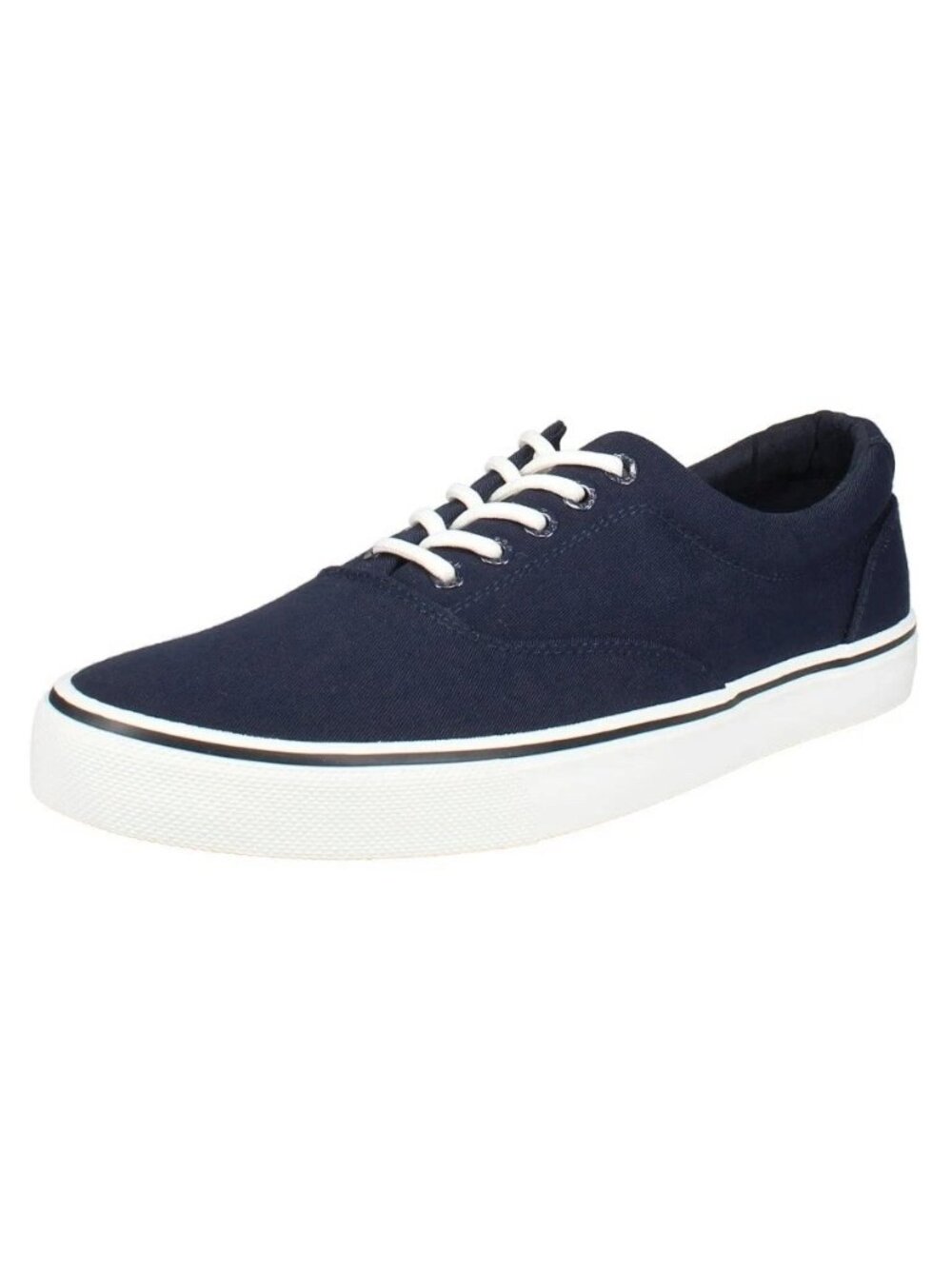IZOD® Rangley Men's Lace Up Memory Foam Casual Canvas Shoe, Navy /8, 8.5, 9, 9.5